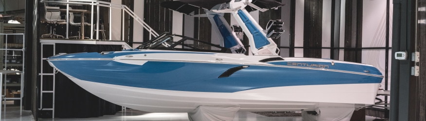 2019 CENTURION FI25 STRETCHES TOW BOATS TO LIMO PROPORTIONS WITH PERFORMANCE AND STYLE